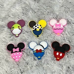 DISNEY Characters MICKEY Head Charms for crocs 6pcs